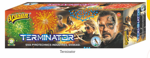 Product image for 100 shots - Arasan - Terminator (Multi Color with Crackling)