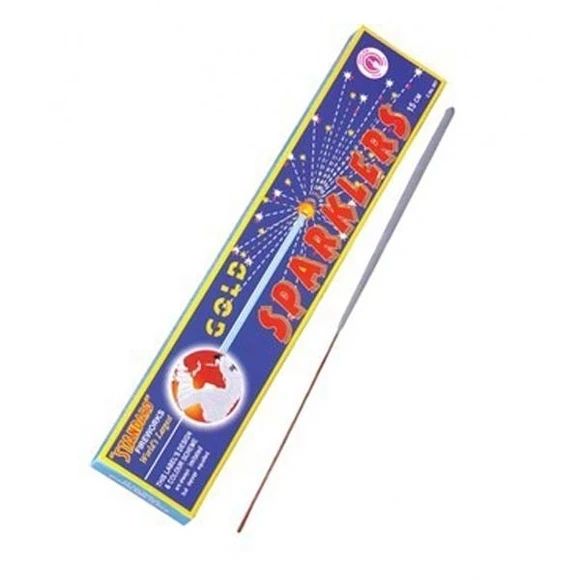 Product image for 15 cm gold sparklers standard (10 pieces in box)