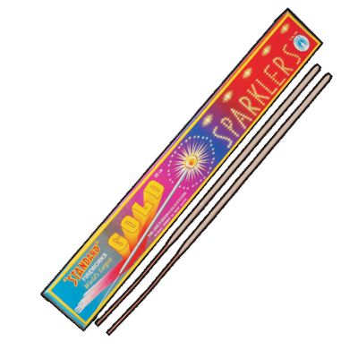 Product image for 30 cm gold sparklers standard (5 pieces in box)